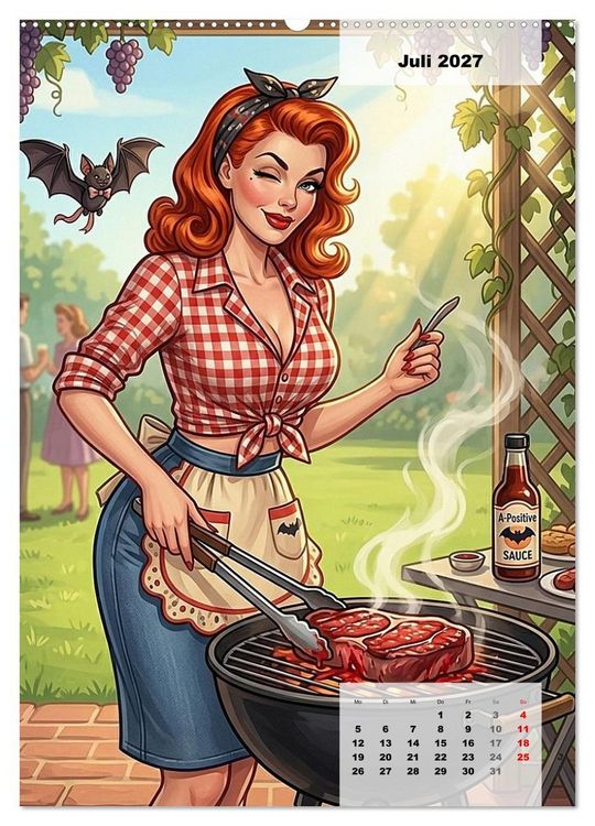 Produktbild: Vampir-Girls (Wandkalender 2027 DIN A2 hoch), CALVENDO Monatskalender
