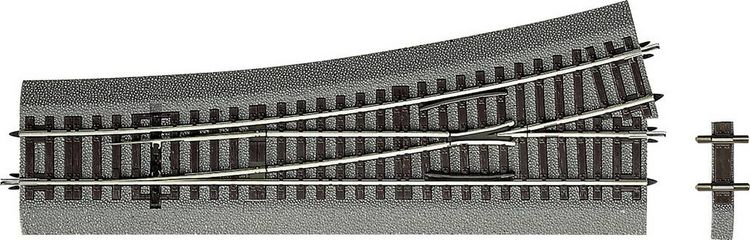 Produktbild: H0 RocoLine (mit Bettung) 42534 Weiche, links 230mm 1St.