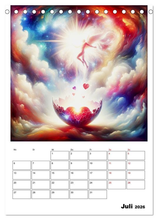 Produktbild: Erneuerung im Licht (Tischkalender 2026 DIN A5 hoch), CALVENDO Monatskalender