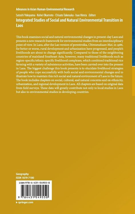 Produktbild: Integrated Studies of Social and Natural Environmental Transition in Laos