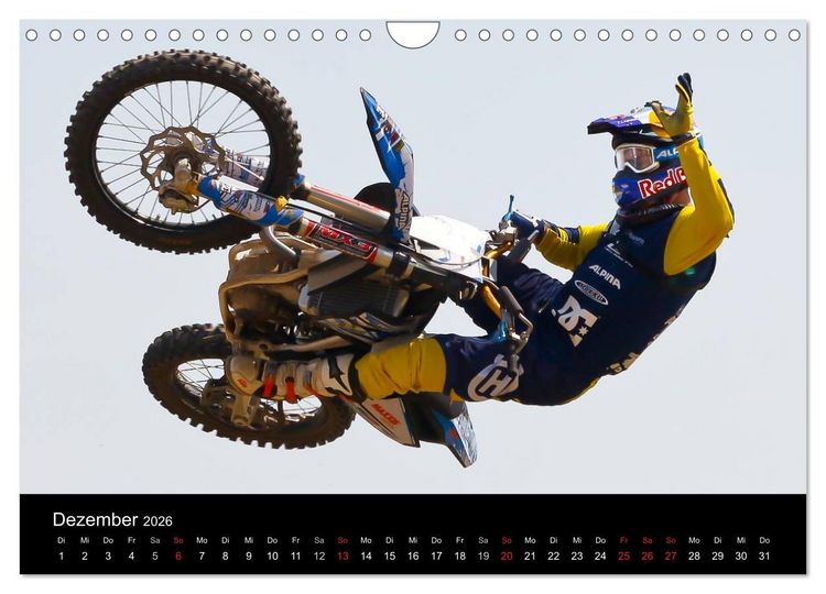 Produktbild: Motocross Kalender - Emotionen auf 2 R&auml;dern (Wandkalender 2026 DIN A4 quer), CALVENDO Monatskalender