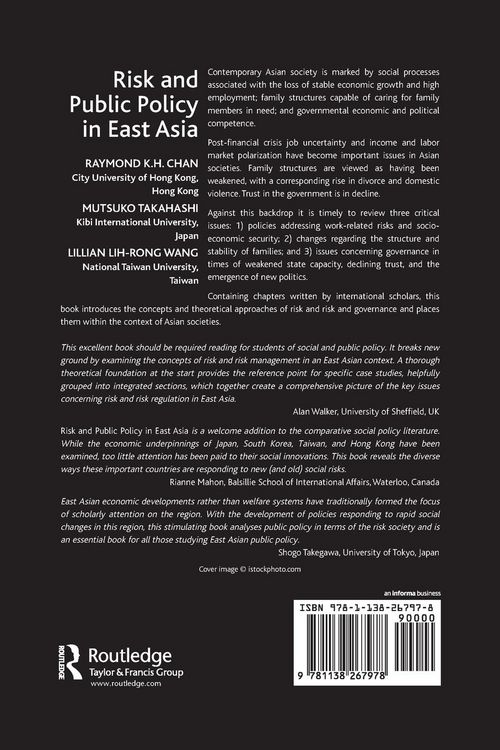 Produktbild: Risk and Public Policy in East Asia