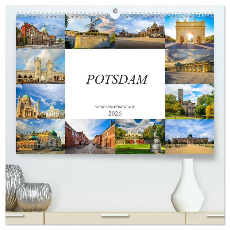 Produktbild: Potsdam Wundersch&ouml;ne Stadt (hochwertiger Premium Wandkalender 2026 DIN A2 quer), Kunstdruck in Hochglanz