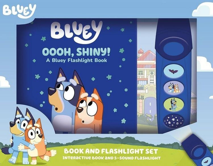Produktbild: Bluey: Oooh, Shiny! Book and 5-Sound Flashlight Set