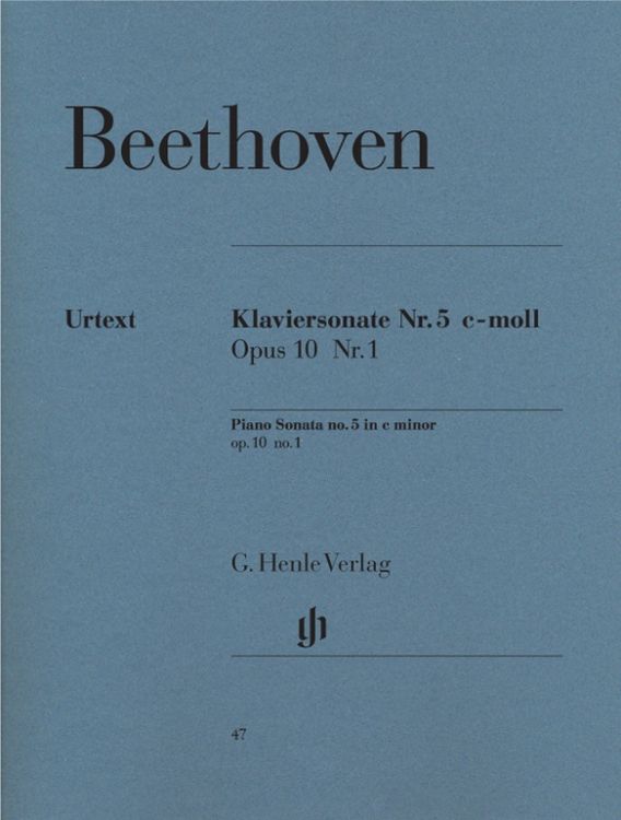 Bild vom Artikel Ludwig van Beethoven - Klaviersonate Nr. 5 c-moll op. 10 Nr. 1 vom Autor Ludwig van Beethoven