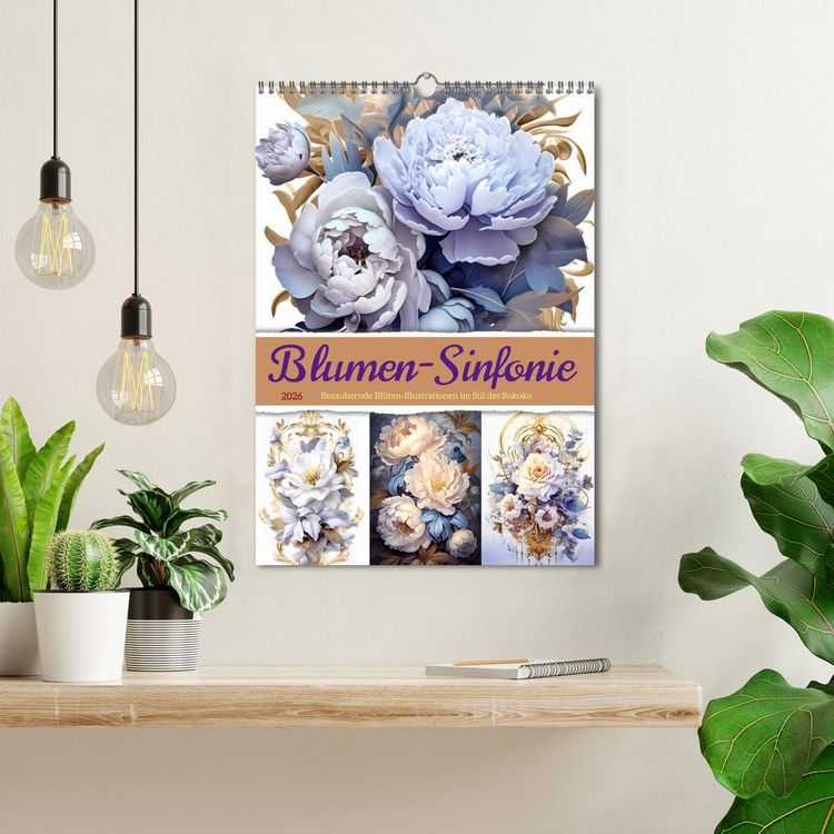 Produktbild: Blumen-Sinfonie (Wandkalender 2026 DIN A3 hoch), CALVENDO Monatskalender
