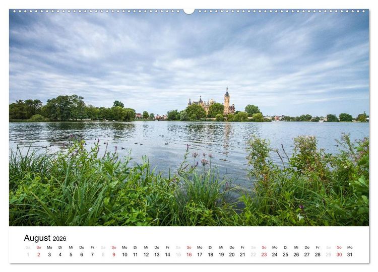 Produktbild: Schweriner M&auml;rchenschloss (hochwertiger Premium Wandkalender 2026 DIN A2 quer), Kunstdruck in Hochglanz