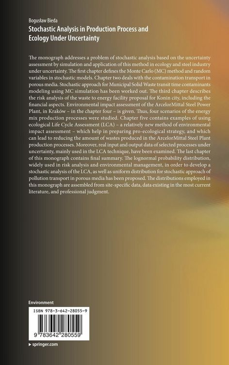 Produktbild: Stochastic Analysis in Production Process and Ecology Under Uncertainty