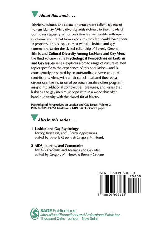 Produktbild: Ethnic and Cultural Diversity Among Lesbians and Gay Men