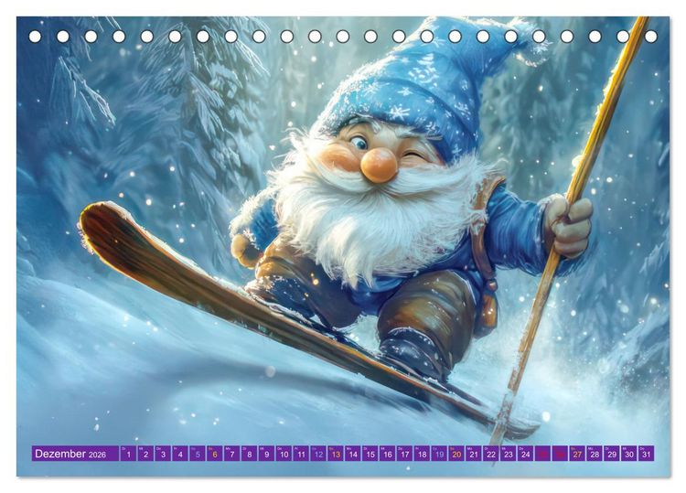 Produktbild: Zwergenland - Kinderkalender (Tischkalender 2026 DIN A5 quer), CALVENDO Monatskalender