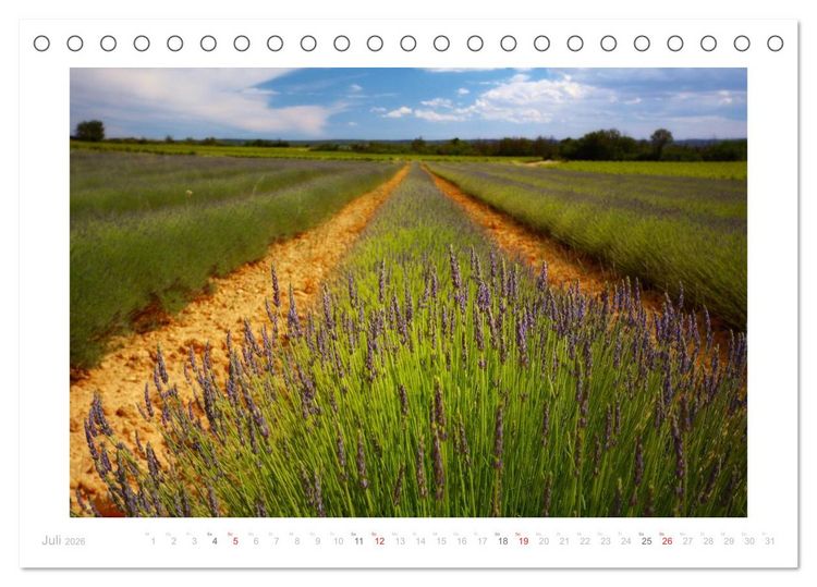 Produktbild: Streifzug durch die Provence (Tischkalender 2026 DIN A5 quer), CALVENDO Monatskalender