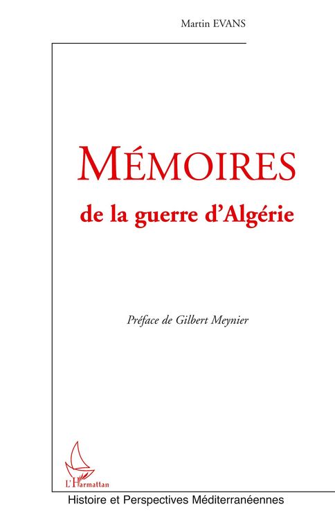 Produktbild: M&eacute;moires de la guerre d'Alg&eacute;rie