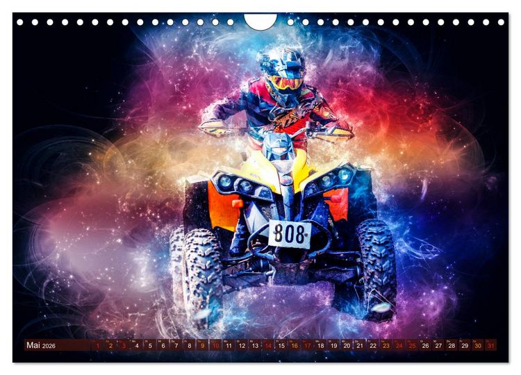 Produktbild: Quad grenzenlos (Wandkalender 2026 DIN A4 quer), CALVENDO Monatskalender