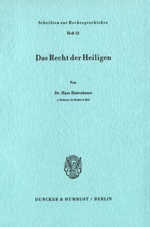 Produktbild: Das Recht der Heiligen.