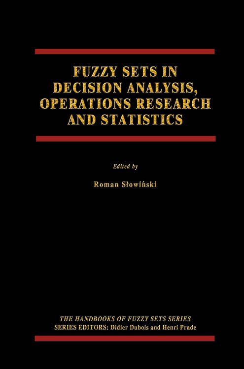 Produktbild: Fuzzy Sets in Decision Analysis, Operations Research and Statistics