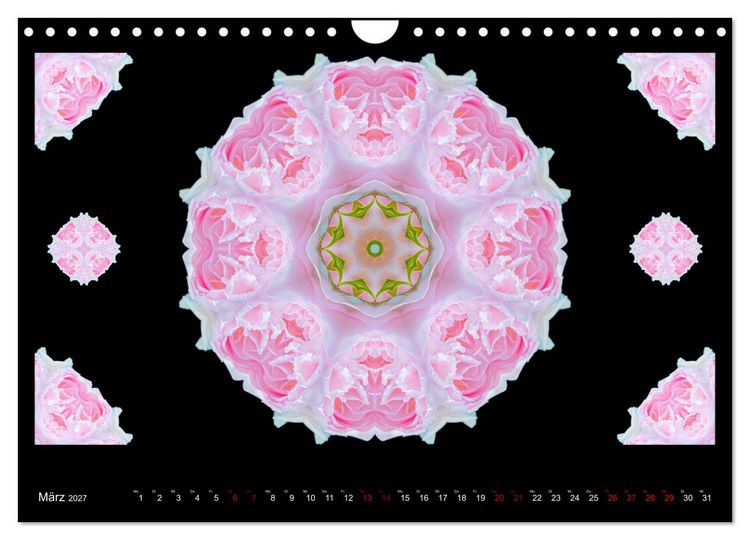 Produktbild: ROSEN MANDALAS (Wandkalender 2027 DIN A4 quer), CALVENDO Monatskalender