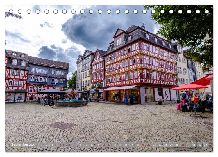 Produktbild: Ein Blick auf Herborn (Tischkalender 2026 DIN A5 quer), CALVENDO Monatskalender