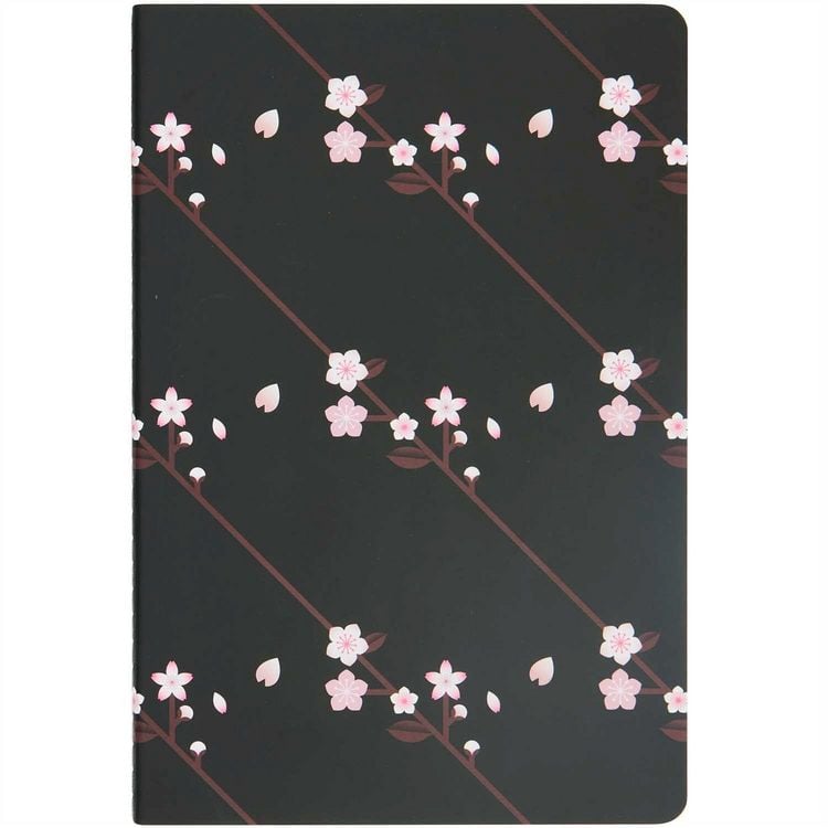 Produktbild: Notizb&uuml;cher Sakura Sakura, rosa/schwarz MIX