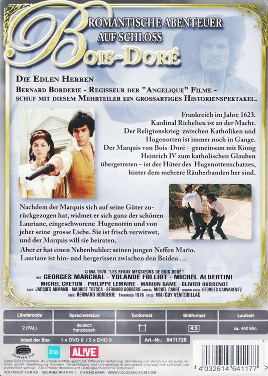 Produktbild: Romantische Abenteuer auf Schloss Bois-Dore [4 DVDs]
