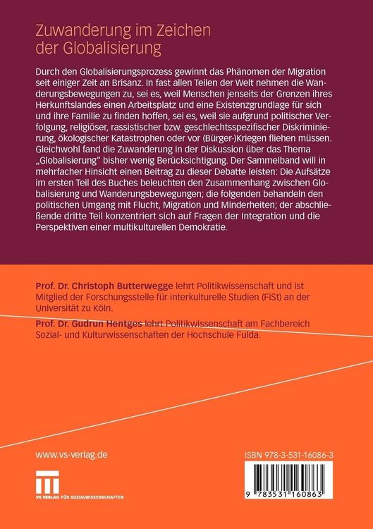 Produktbild: Zuwanderung im Zeichen der Globalisierung