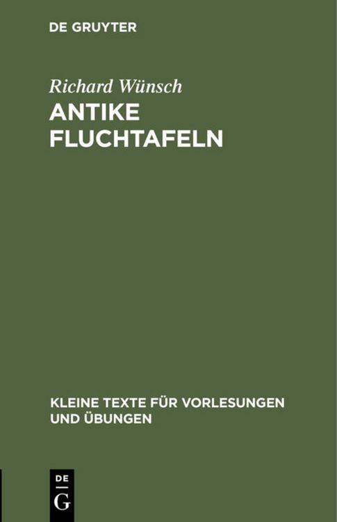 Produktbild: Antike Fluchtafeln