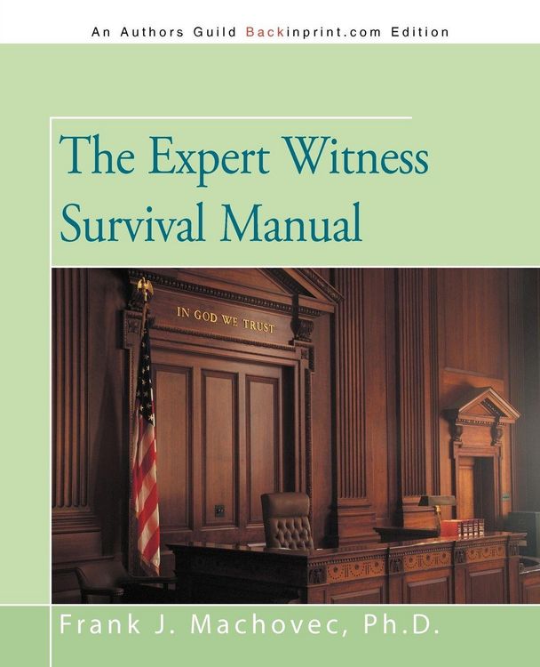 Produktbild: The Expert Witness Survival Manual