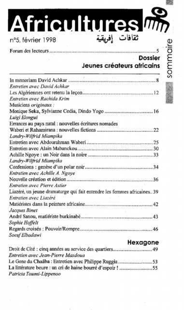 Produktbild: Jeunes createurs africains