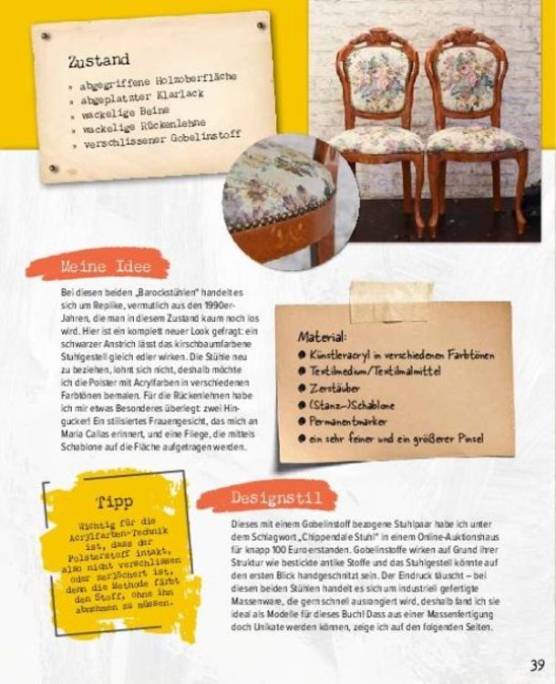 Produktbild: St&uuml;hle - M&ouml;bel reparieren, umgestalten, upcyclen