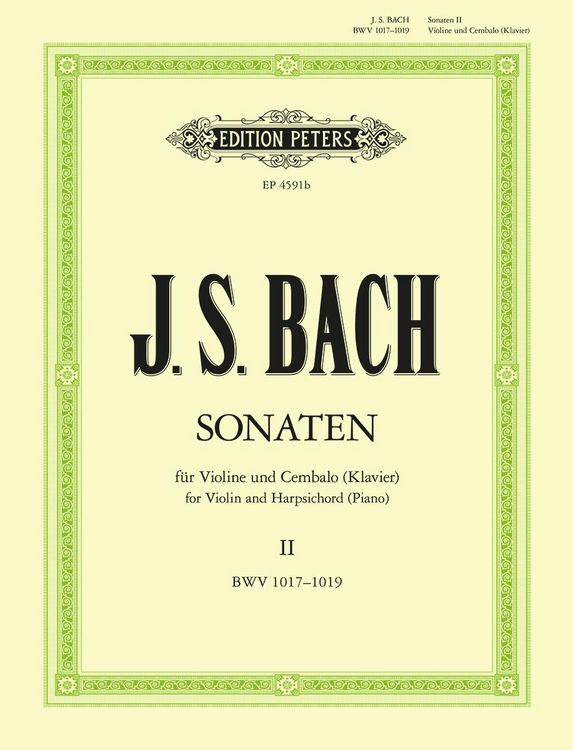 Produktbild: Bach, J: Sonatas for Violin and Harpsichord (Piano)