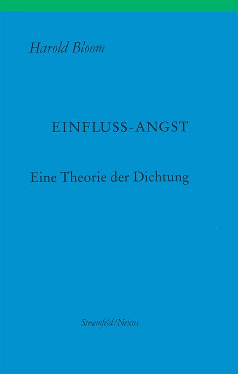 Bild vom Artikel Einfluss-Angst vom Autor Harold Bloom