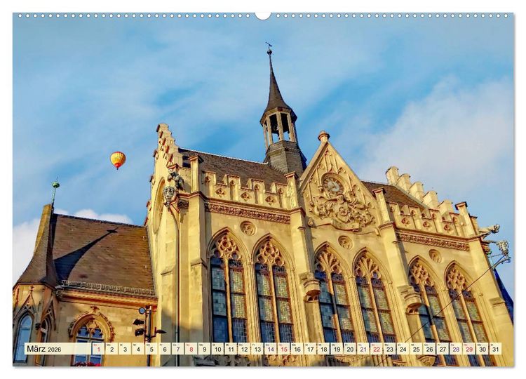 Produktbild: Erfurt - meine Stadt mit viel Herz (hochwertiger Premium Wandkalender 2026 DIN A2 quer), Kunstdruck in Hochglanz