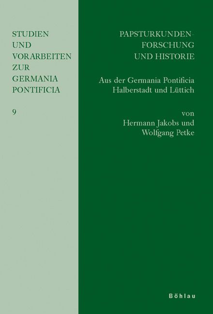 Produktbild: Papsturkundenforschung und Historie