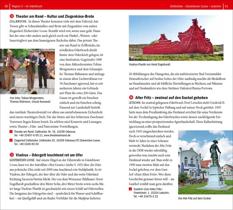 Produktbild: Reisef&uuml;hrer Deutschlands Osten - Polens Westen: Unteres Odertal - Oderbruch - Warthebruch - Lebuser Land