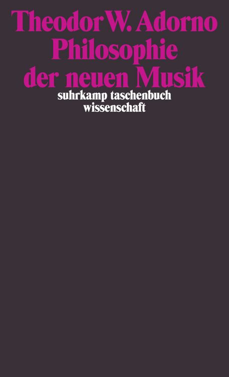 Produktbild: Philosophie der neuen Musik