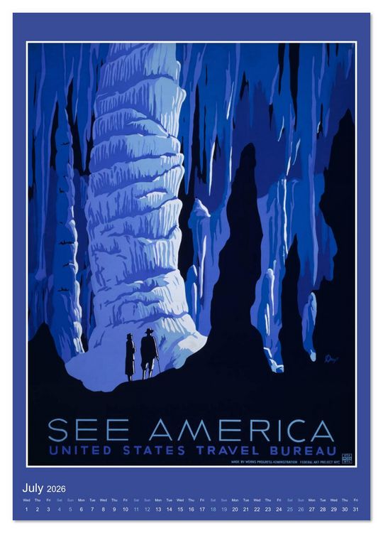 Produktbild: Vintage Travel Posters around the World (Wall Calendar 2026 DIN A4 portrait), CALVENDO 12 Month Wall Calendar