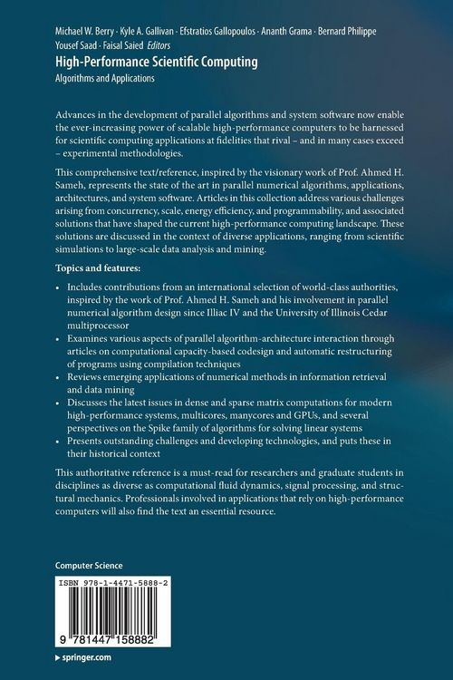 Produktbild: High-Performance Scientific Computing