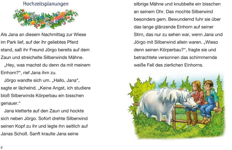 Produktbild: Silberwind, das wei&szlig;e Einhorn (Band 3) - Die vier Wildpferde