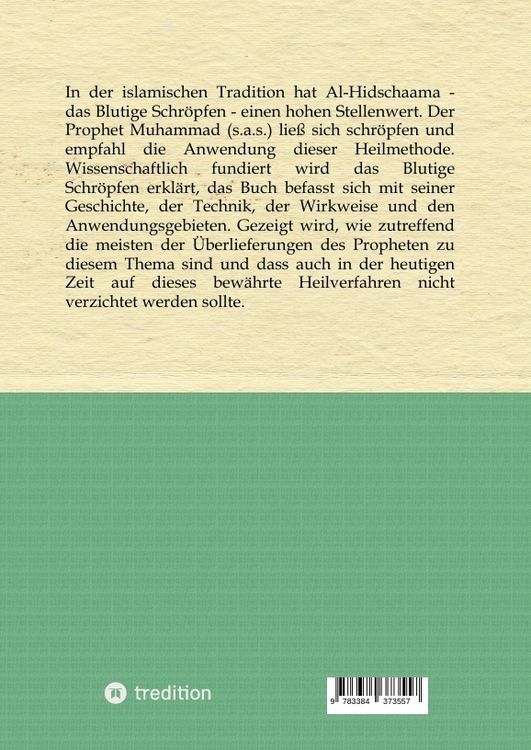 Produktbild: Al-Hidschaama Das Blutige Schr&ouml;pfen