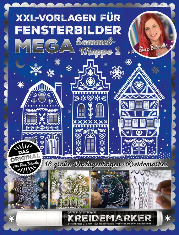 Produktbild: XXL Vorlagen f&uuml;r Fensterbilder, Mega Sammelmappe 1 von Bine Br&auml;ndle, Das Orignal