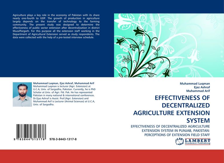 Produktbild: Effectiveness Of Decentralized Agriculture Extension System