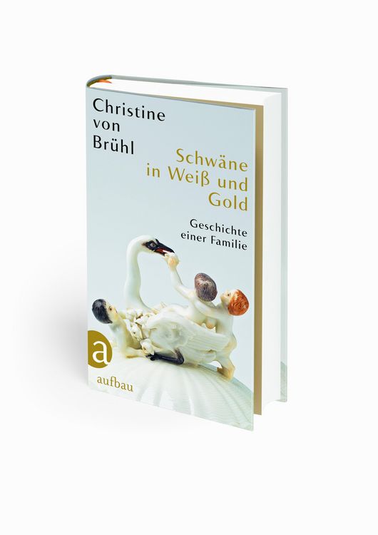 Produktbild: Schw&auml;ne in Wei&szlig; und Gold