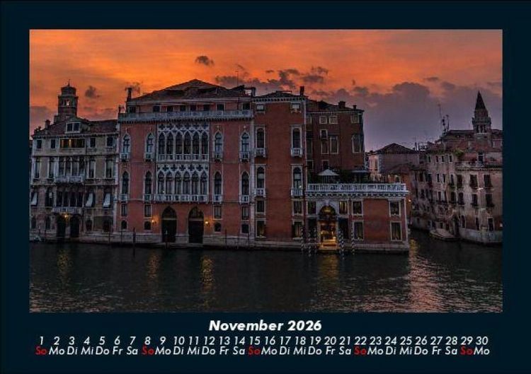 Produktbild: Venedig 2026 Fotokalender DIN A5
