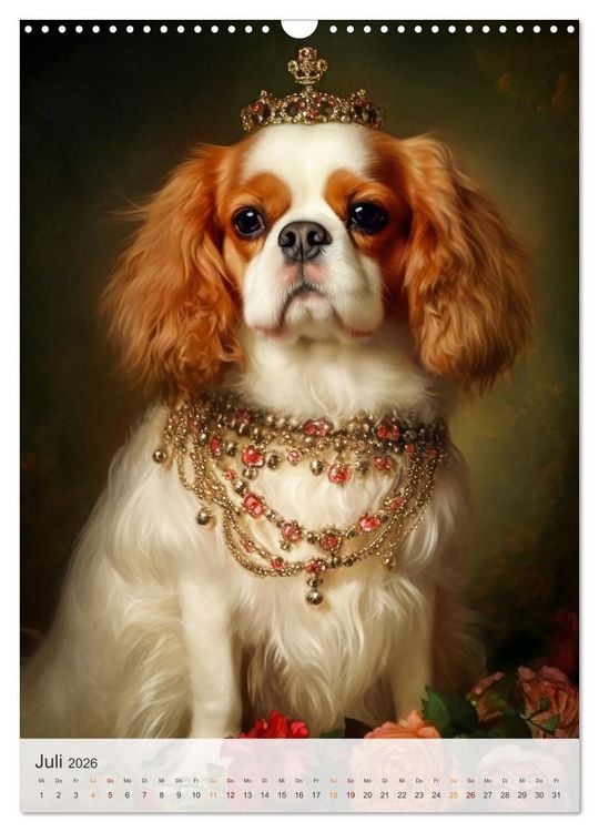 Produktbild: Cavalier King Charles Spaniel (Wandkalender 2026 DIN A3 hoch), CALVENDO Monatskalender