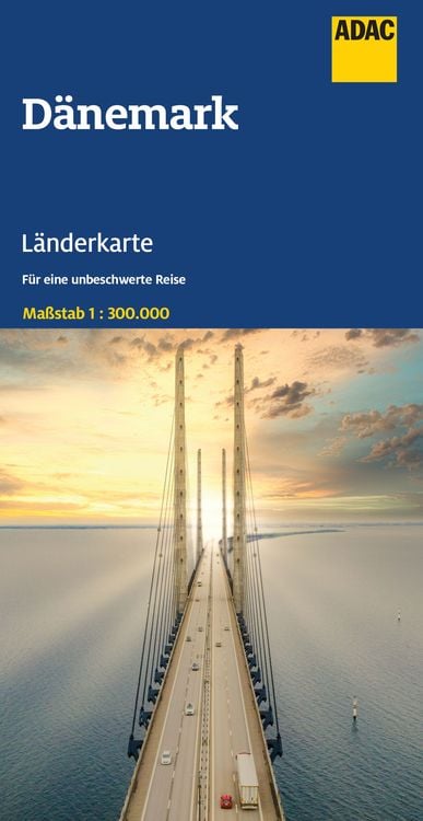 Produktbild: ADAC Länderkarte Dänemark 1:300.000