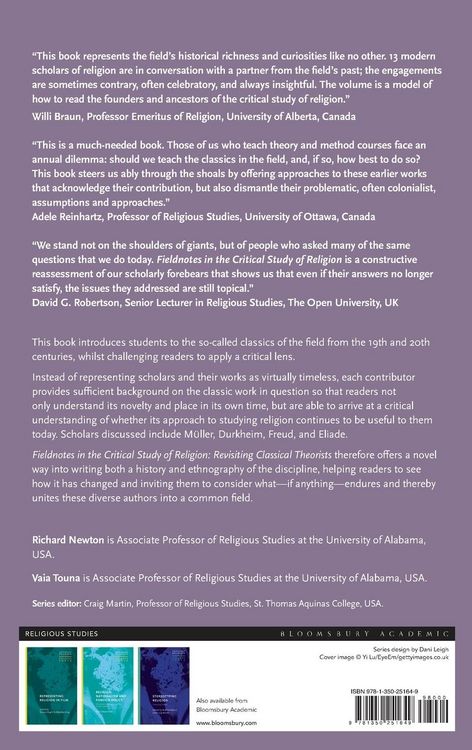 Produktbild: Fieldnotes in the Critical Study of Religion