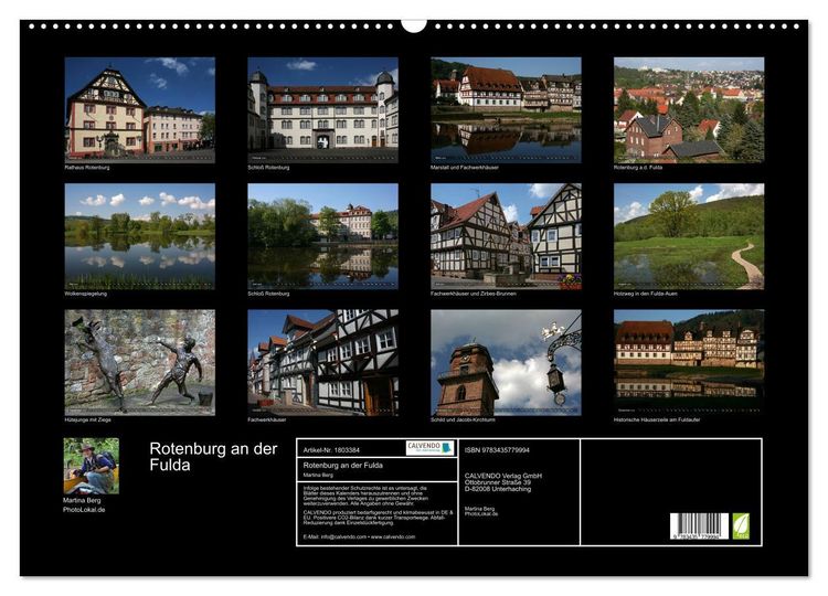 Rotenburg an der Fulda (Wandkalender 2025 DIN A2 quer), CALVENDO Monatskalender