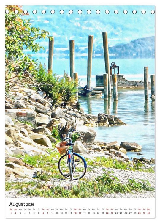 Produktbild: A Year Of Bicycles (Desk Calendar 2026 DIN A5 portrait), CALVENDO 12 Month DeskCalendar