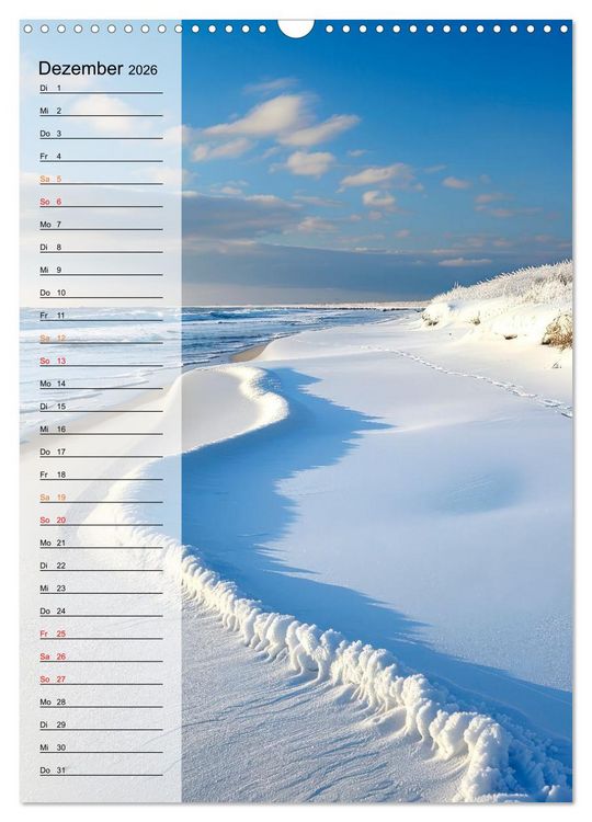 Produktbild: Maritim, Deutschlands K&uuml;sten (Wandkalender 2026 DIN A3 hoch), CALVENDO Monatskalender