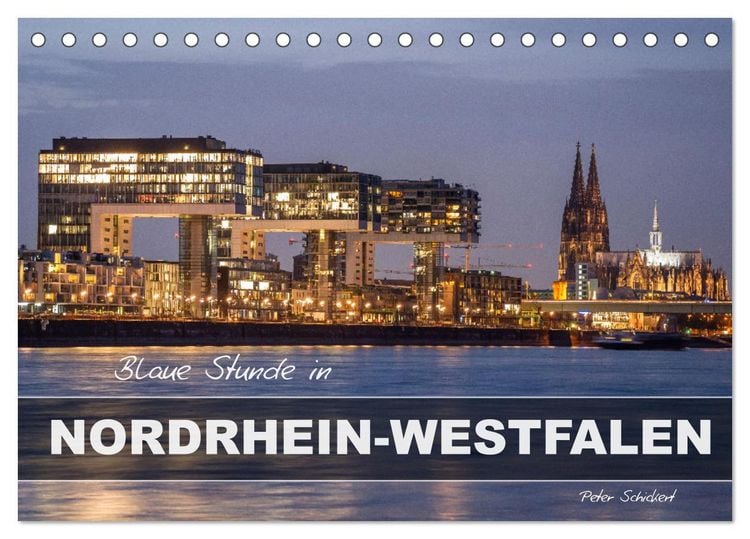 Produktbild: Blaue Stunde in Nordrhein-Westfalen (Tischkalender 2026 DIN A5 quer), CALVENDO Monatskalender
