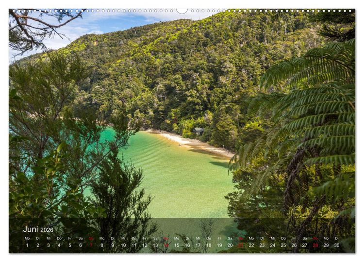 Produktbild: Neuseeland - Traumhafte Landschaften am anderen Ende der Welt (hochwertiger Premium Wandkalender 2026 DIN A2 quer), Kunstdruck in Hochglanz
